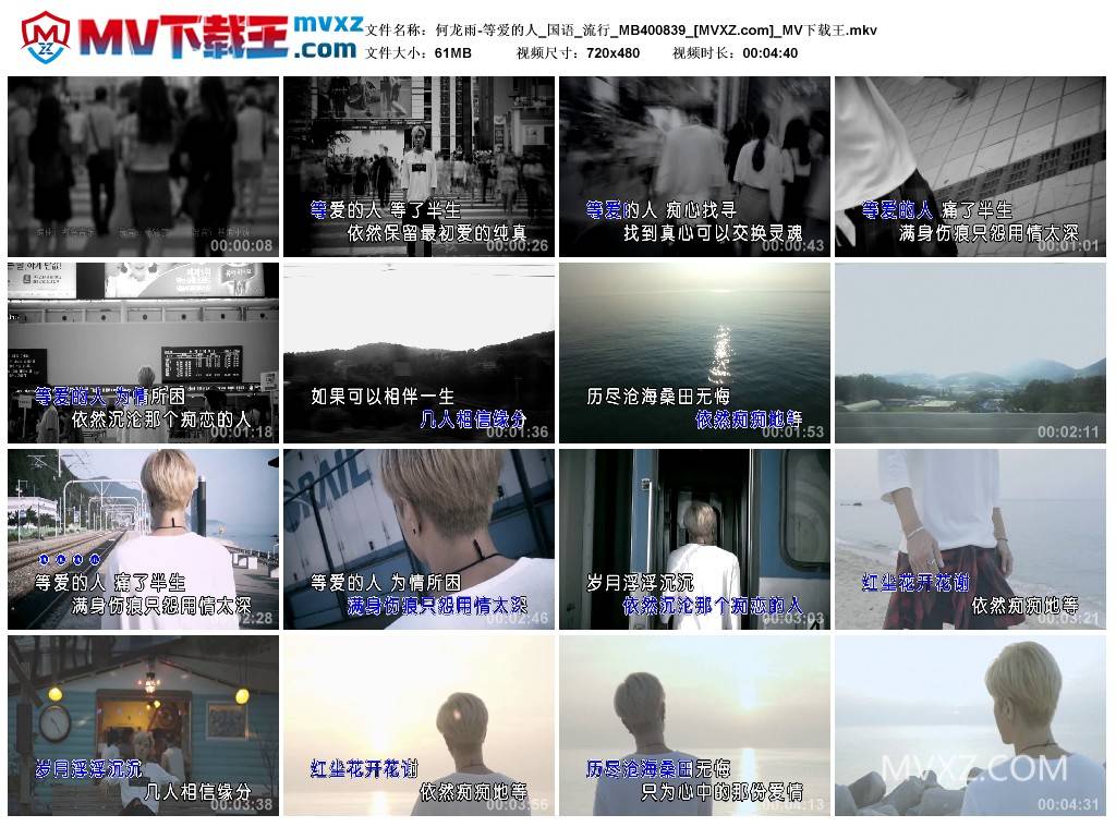 何龙雨-等爱的人_国语_流行_MB400839